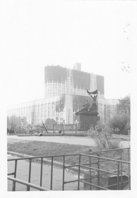 The "White House" in the weeks after its storming, before they cleaned it up.